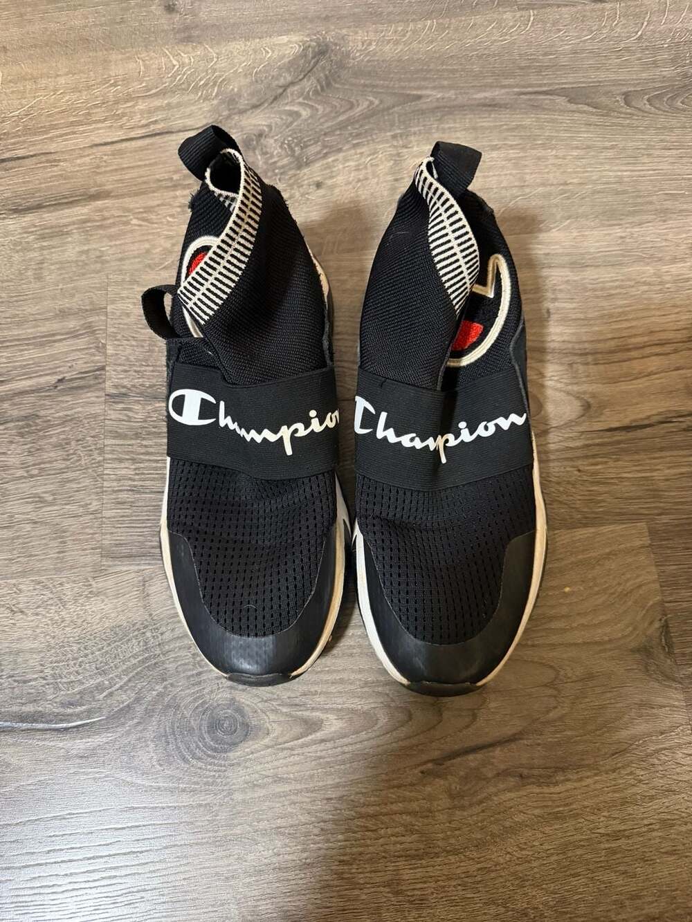 Champion Rally Pro Black White Casual Sneakers Shoes Size 5.5Y